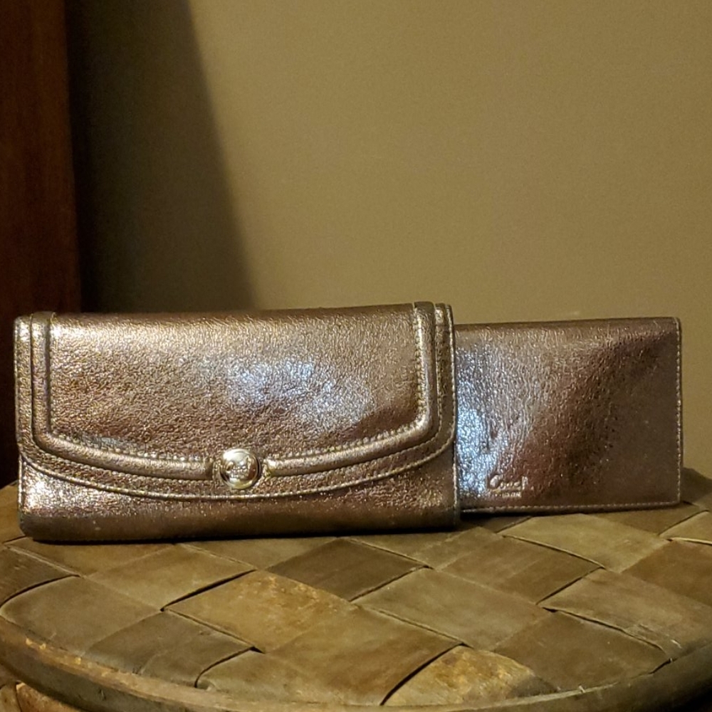 Coach Wallet & Check Book Case